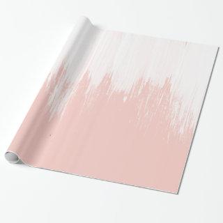 Girly modern pink watercolor paint brushstrokes