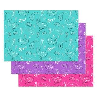 Girly Paisley Bandana Assortment  Sheets