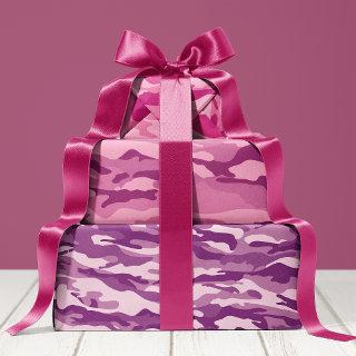 Girly Pink And Purple Camouflage Camo Pattern  Sheets