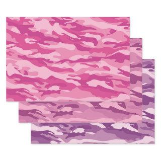 Girly Pink And Purple Camouflage Camo Pattern  Sheets