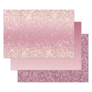 Girly Pink Glitzy Glitter Sparkle  Sheets