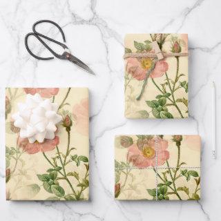 Girly Pink Rustic Stylish Floral Bouquets  Sheets