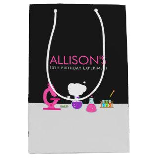 Girly Science Party Medium Gift Bag
