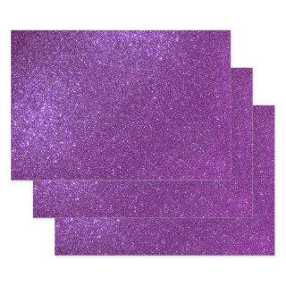 Girly Sparkly Royal Purple Glitter  Sheets