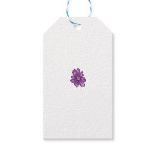 Girly Style, Light Eggplant, Bleached Cedar Gift Tags