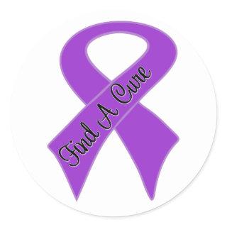GIST Cancer Find a Cure Classic Round Sticker