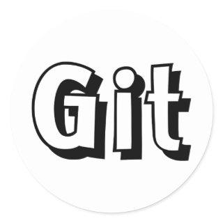 Git Classic Round Sticker