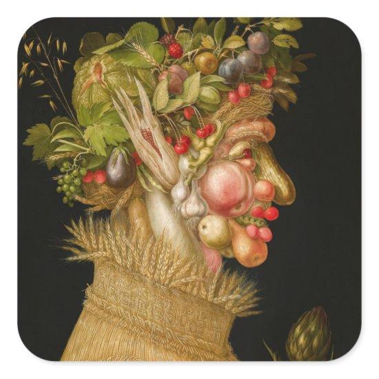 Giuseppe Arcimboldo - Summer Square Sticker