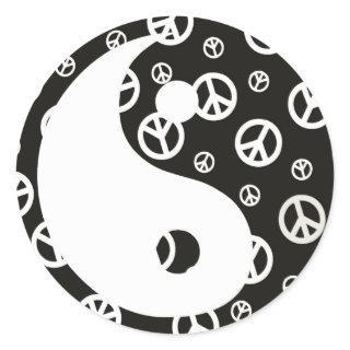 Give Peace a Chance 1 Yin and Yang Sticker