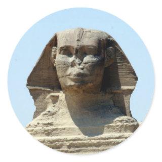giza great sphinx classic round sticker