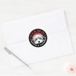 Gizmo Kevin's Corner Pet Maltipoo Puppy Classic Round Sticker