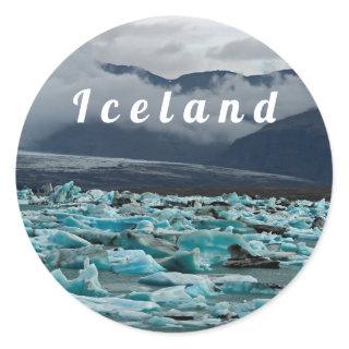 Glacial lake Jokulsarlon - Iceland Classic Round Sticker