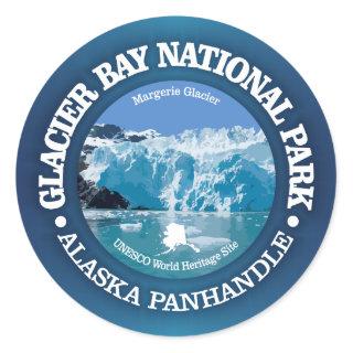 Glacier Bay National Park (color) Classic Round Sticker