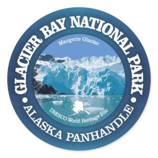 Glacier Bay National Park (color) Classic Round Sticker