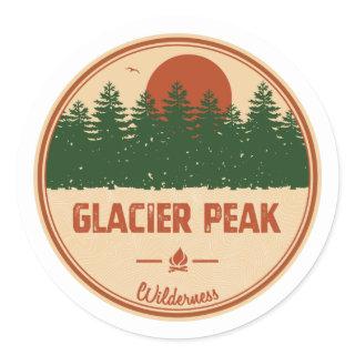 Glacier Peak Wilderness Classic Round Sticker