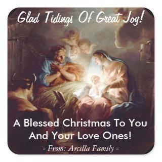 Glad Tidings of Great Joy Custom Sticker