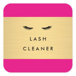 Glam Eyelashes Pink and Gold Lash Cleaner Stickers