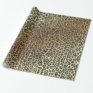 Glam Leopard Print and Faux Gold Foil