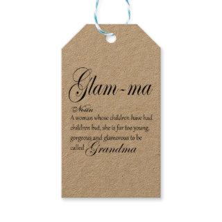 GLAM MA grandma definition Gift Tags