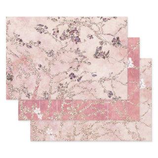 Glam Pink Almond Blossoms  Sheets
