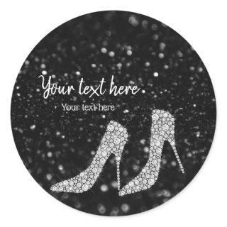 Glam Shoes High Heels for all occasions Classic Round Sticker