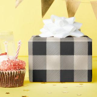 Glam Tan Black Buffalo Plaid
