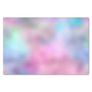 Glass Pink Blue Metallic Abstract Ombre Pastel Tissue Paper