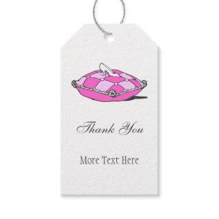 Glass Slipper Pink Pillow Custom Thank You Tag