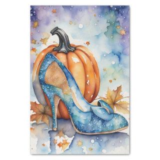 Glass Slipper Pumpkin Fairy Tale Decoupage Paper