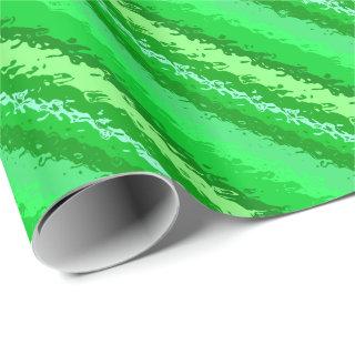 Glass stripes - shades of emerald green