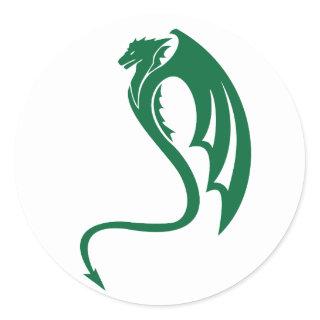 Glaurung the Green Dragon Classic Round Sticker