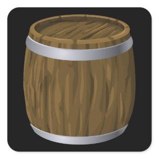 Glitch Furniture bag cabinet barrel Square Sticker