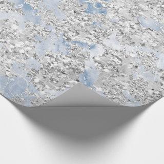 Glitter Bride Marble Gray Grey Silver Stone Blue