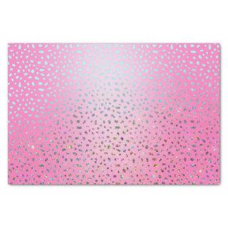 Glitter Pink Cheetah Print Tissue Paper