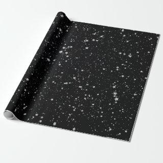 Glitter Stars2 - Silver Black