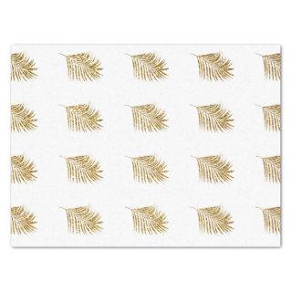 Glittery Gold Palms Tropical Weddings Celebrations Tissue Paper
