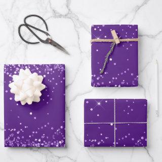 Glittery Royal Purple  Sheets