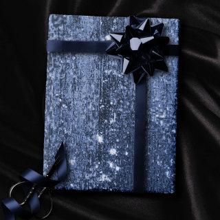 Glitzy Foil | Navy Blue Dark Faux Glitter Sparkle