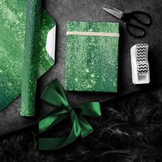Glitzy Foil | Shamrock Green Faux Metallic Sparkle
