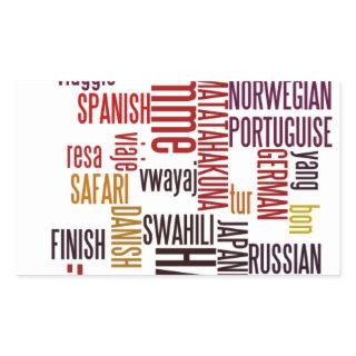 Global Groove: Hakuna Matata in Every Language Rectangular Sticker