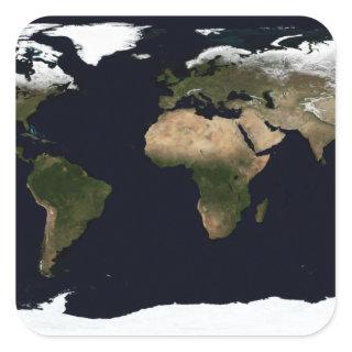 Global image of our world square sticker