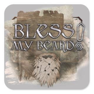 Gloin - Bless My Beard Square Sticker