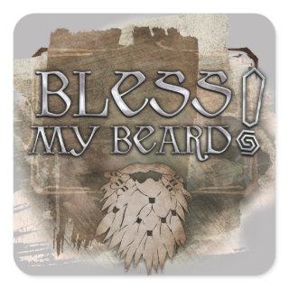 Gloin - Bless My Beard Square Sticker