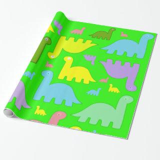 Glossy , Colorful Dinosaurs Green