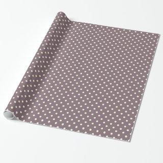 Glossy  Dots Circles Purple Cream