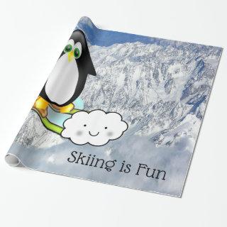 Glossy , Penguin Skiing is Fun