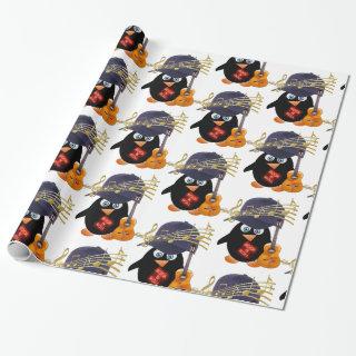 Glossy , Rock n Roll Penguin Guitar