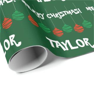 Glossy wrappingpaper with personalized name