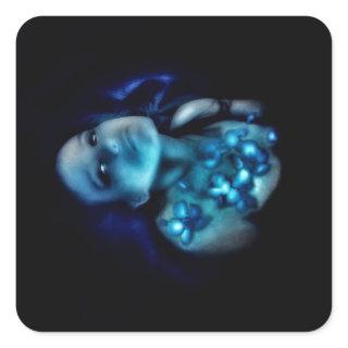 Glow Worm Square Sticker