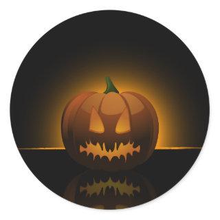Glowing Halloween Pumpkin Stickers